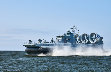 Hovercraft On The Sea